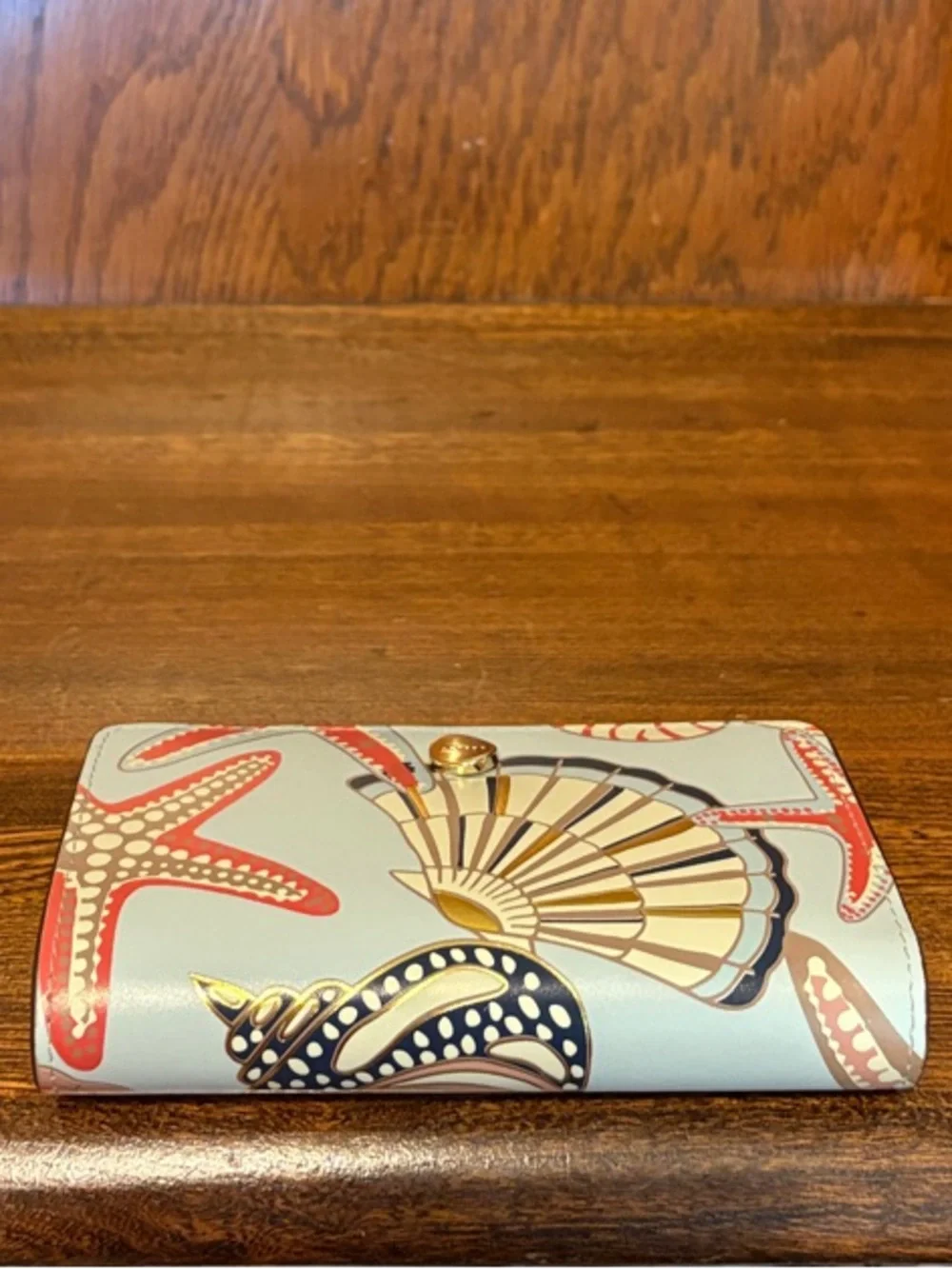 NWT-Radley London-Picton Place-Medium Bifold Wallet-Seashell Pattern-$108
